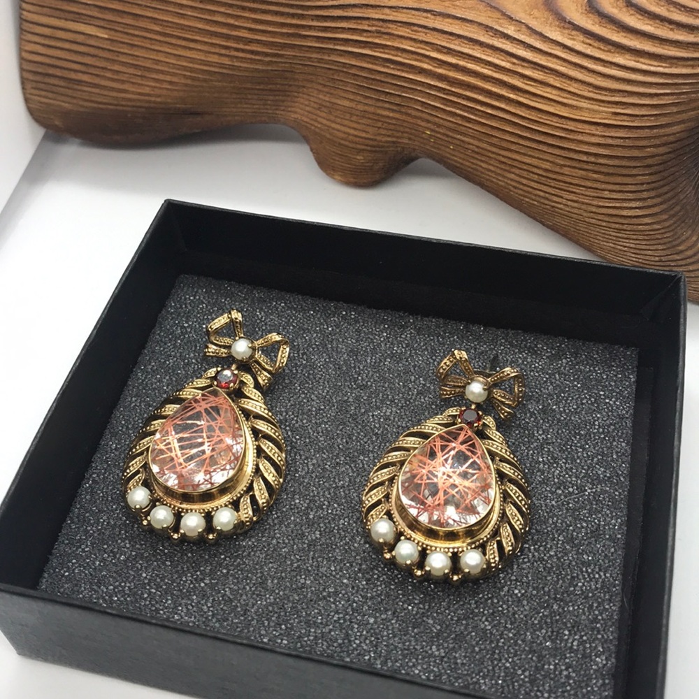 Nicky Butler Ribbon Gemstone Dangle Earrings